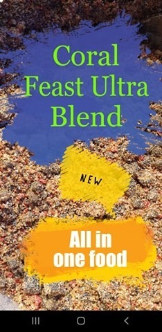 NEW All in one coral feast ultra blend coral food pouch