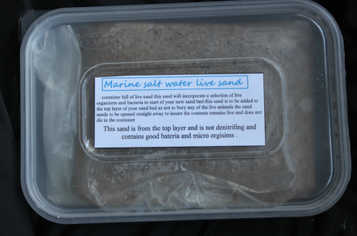 300 grams of live sand includes micro fauna,copepods life & good marine bacteria