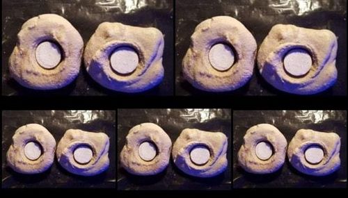 10 x single rock mounts comes complete with frag plugs